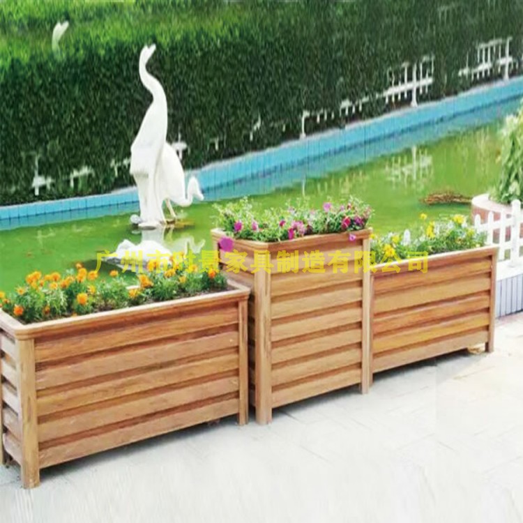 供應(yīng)熱銷花箱 組合花箱 花箱廠家 防腐木花箱