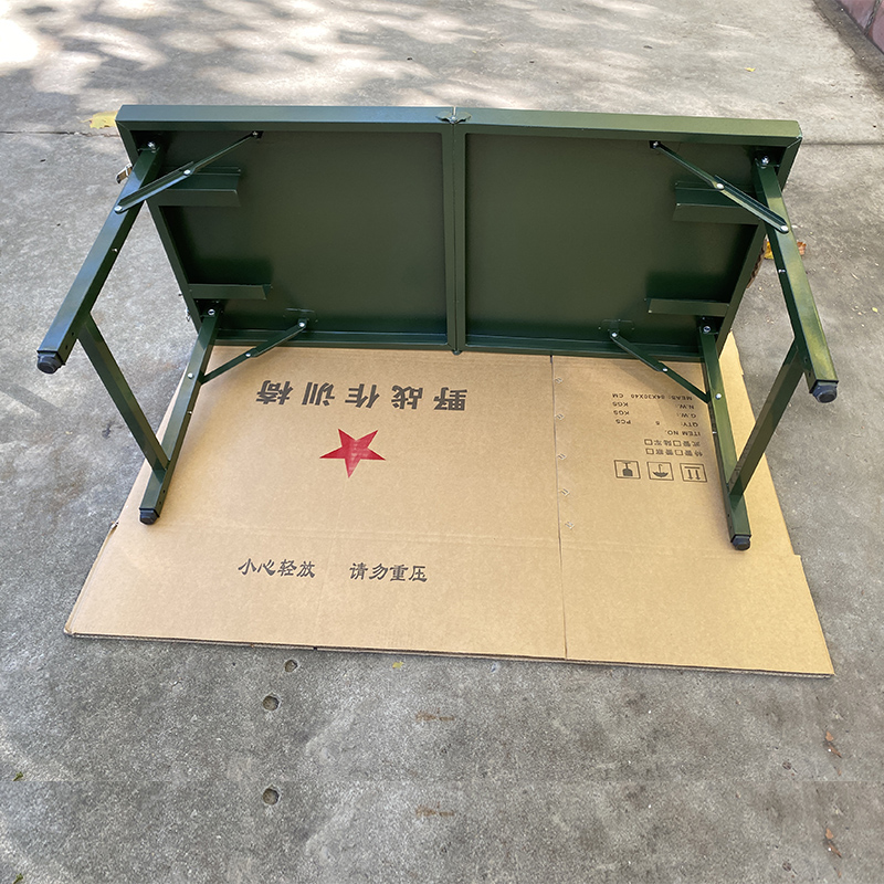 戶外鋼制便攜手提箱全折疊作業(yè)桌  野外指揮桌 辦公會議折疊桌便攜指揮作業(yè)桌