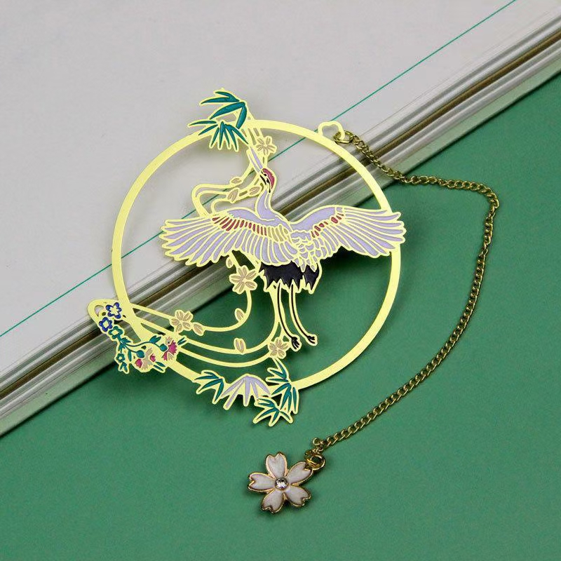 金屬折扇書簽定制畢業(yè)禮品書簽定做