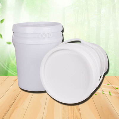 化工塑料桶 食品級(jí)包裝桶 18L加厚白乳膠桶涂料桶 密封塑料圓桶