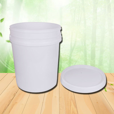 化工塑料桶 食品級(jí)包裝桶 18L加厚白乳膠桶涂料桶 密封塑料圓桶