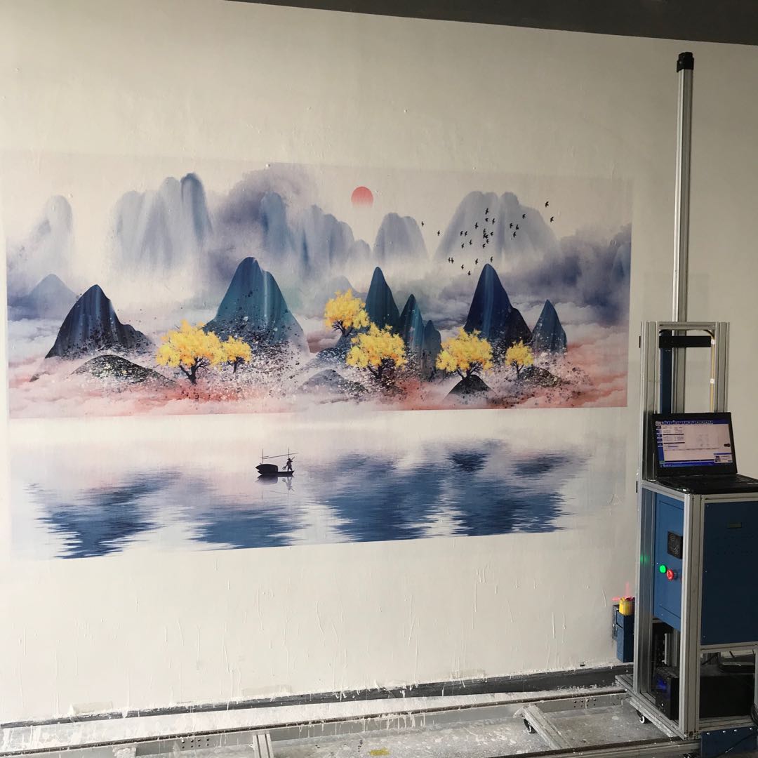 廣告賺錢墻體噴繪機(jī)彩繪機(jī)創(chuàng)業(yè)機(jī)器