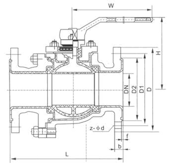 Q41F 襯氟球閥 美標(biāo)德標(biāo)日標(biāo)英標(biāo)俄標(biāo)
