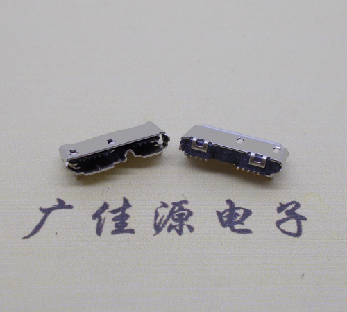 micro usb 3.0雙接口.兩腳插板10p母座導(dǎo)位卷邊micro usb 3.0雙接口