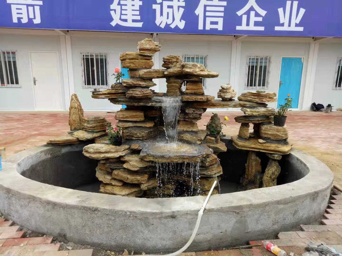 靈璧黃千層巖假山 千層石假山工程水系設(shè)計(jì) 園林假山石千層石