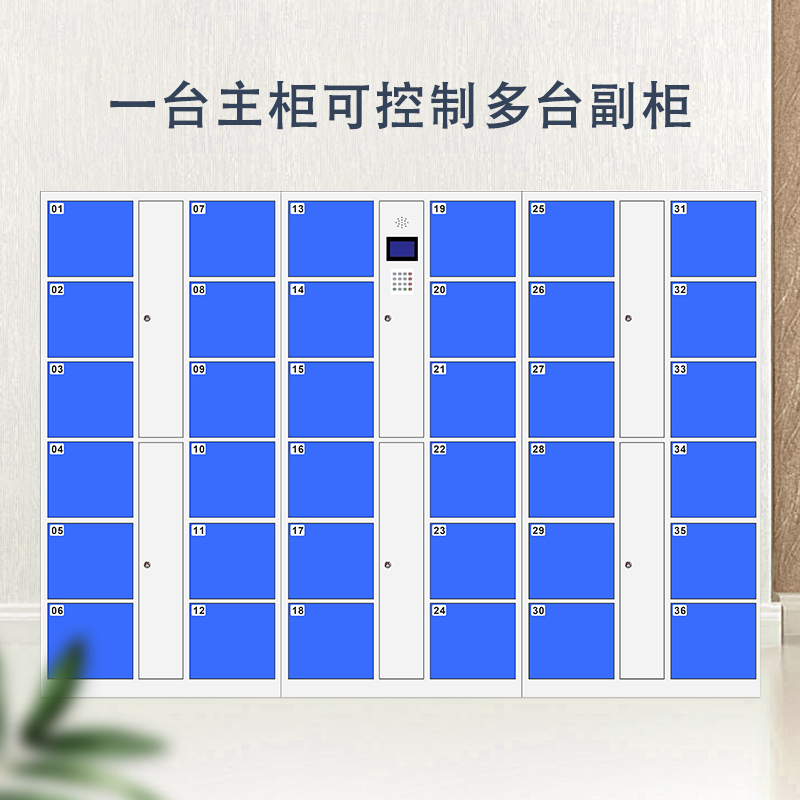 杭州金元寶超市電子存包柜商場智能儲物條碼指紋微信人臉識別寄存手機(jī)存放柜