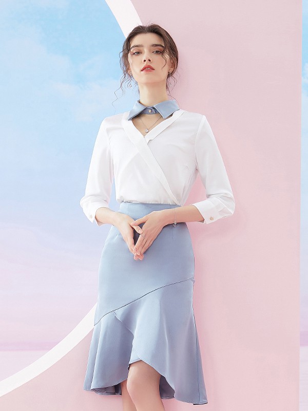 時尚浪漫女裝洛詩琳2021品牌女裝折扣尾貨工廠貨源批發(fā)渠