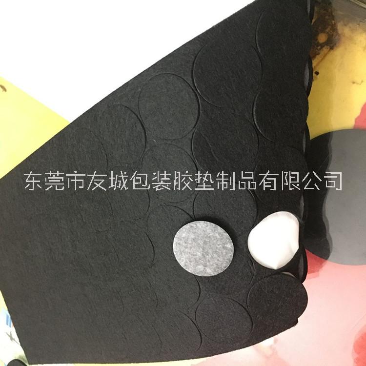 廠家批發(fā)加硬黑色絨布腳墊 單面背膠毛氈防滑墊 灰色絨布密封條 廠家愛批發(fā)