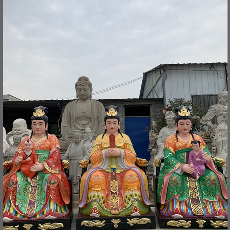 河北泰山老奶奶 鳳冠老母神像 泰山娘娘佛像 天仙玉女佛像