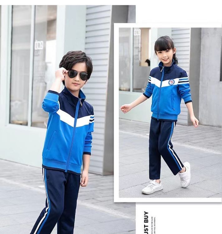 春秋裝小學(xué)生兒童校服套裝老師運(yùn)動(dòng)班服秋季純棉三件套