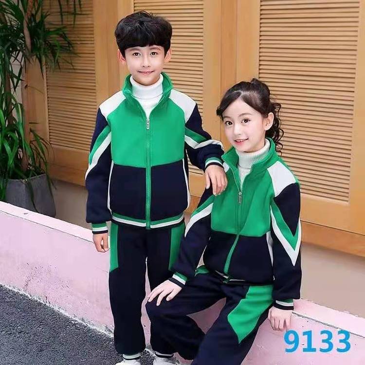 中小學(xué)生春秋款校服定做 運(yùn)動(dòng)服班服套裝工廠加工可加LOGO