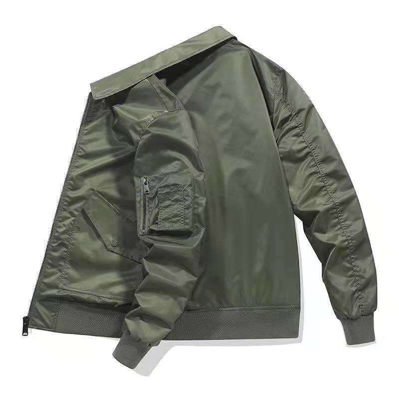 跨境飛行服裝男【加棉/薄】春秋MA1飛行員夾克棒球服大碼