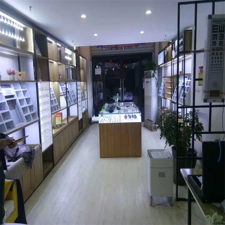 烤漆眼鏡店展示柜 金銀首飾手表展柜 眼鏡專賣(mài)店柜臺(tái) 西安烤漆柜加工廠