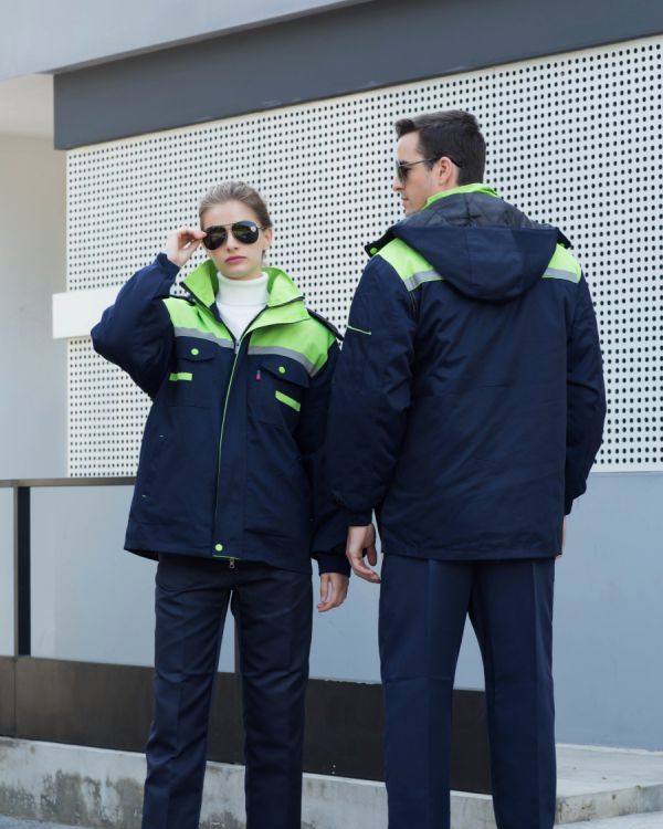 冬季工作服棉服 男女加厚棉衣勞保服 防寒定制logo可拆卸