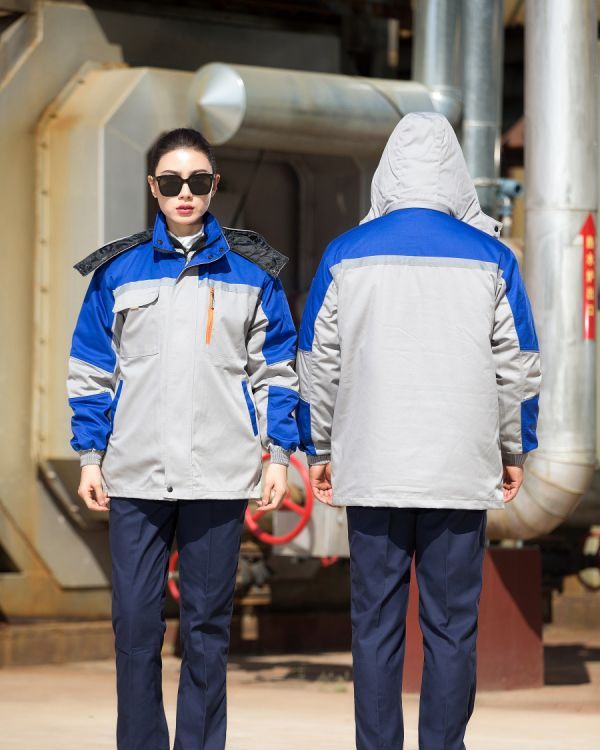 冬季工作服棉服 男女加厚棉衣勞保服 防寒定制logo可拆卸