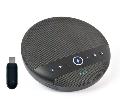 JINWEISHI/金微視M500視頻會議5.8G無線全向麥克風 15米拾音放音一體化免驅(qū)降噪揚聲器