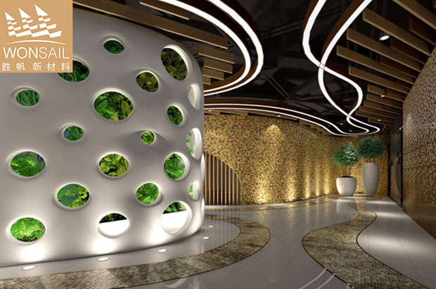 GRG墻面造型 GRG背景幕墻 GRG墻面造型材料 GRG異形墻面定制