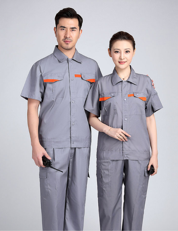 夏季 工作服定做短袖工衣 夏季工作服定做廠服工作服勞保服
