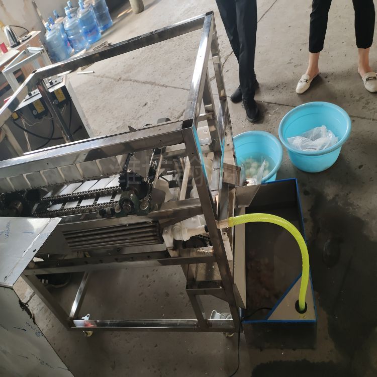 扒雞蛋殼設(shè)備 翰潤(rùn)渤HRB-200型 雞蛋無(wú)破損剝殼機(jī) 蛋品剝殼機(jī)