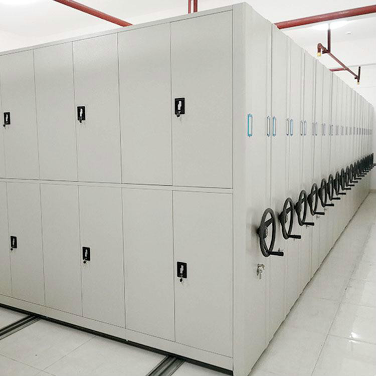 鑫瑞隆定制辦公檔案柜資料柜 手動(dòng)軌道密集柜密集架