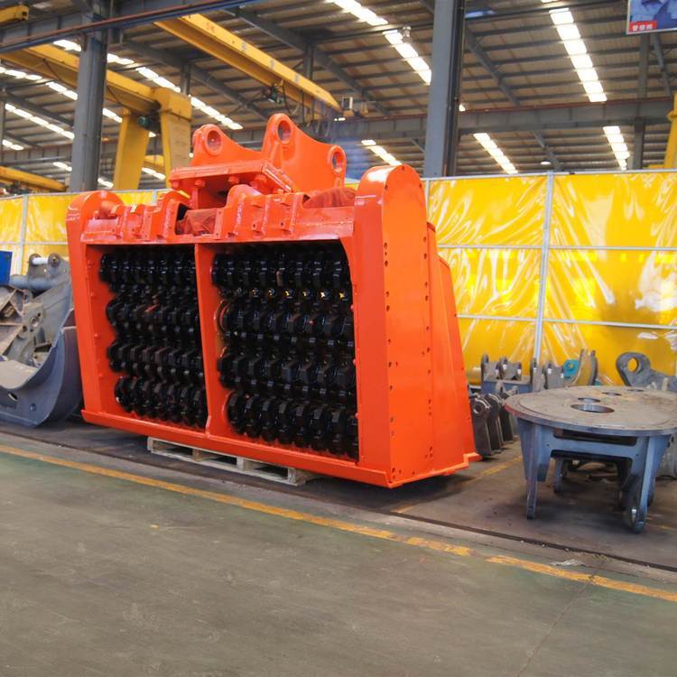 挖掘機(jī)破碎篩 物料篩選破碎分選混合和堆肥