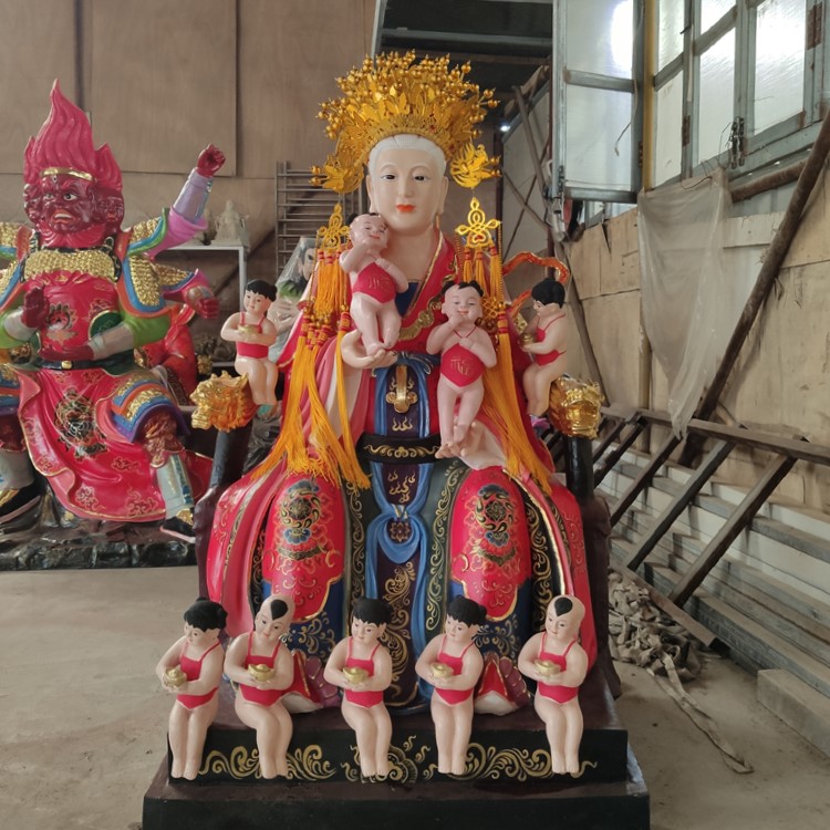注生娘娘神像 送子娘娘神像 三霄娘娘塑像 送子奶奶佛像 寺廟佛像供奉