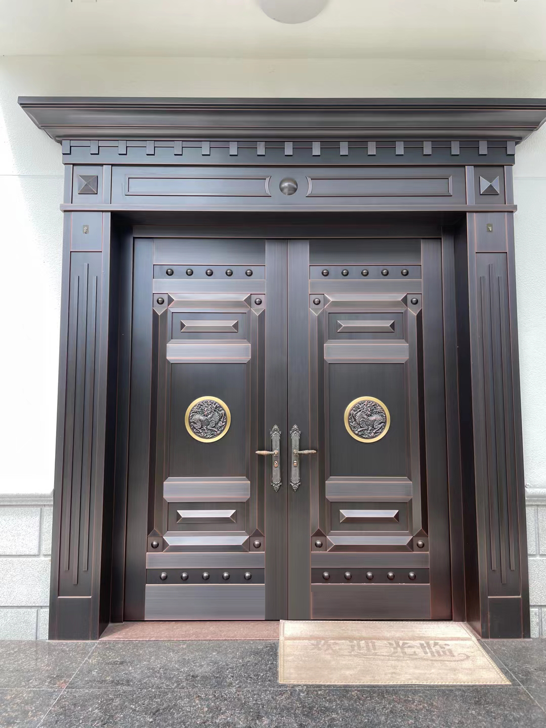 河南鋼銅門廠家 復(fù)合銅門 河南東皇銅門廠 別墅銅門定制