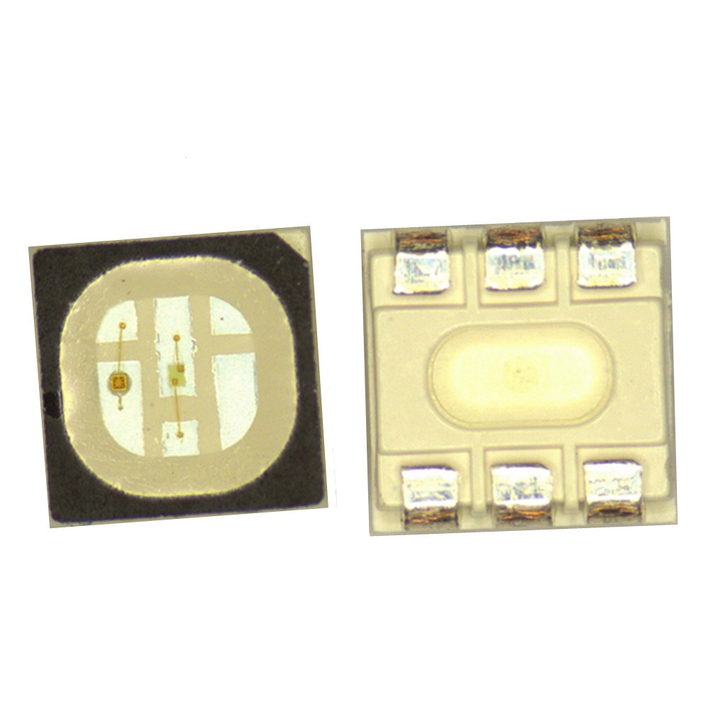 啞光六腳3535黑面紅光高杯3535RGB燈珠三基色混光四維明光電