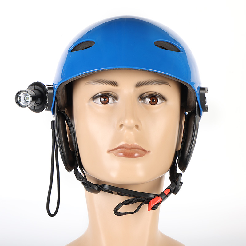 戶外野營頭戴式礦燈水域救援頭盔防水頭燈LED防汛消防應(yīng)急礦燈 水域救援頭盔 （雙側(cè)導(dǎo)軌）