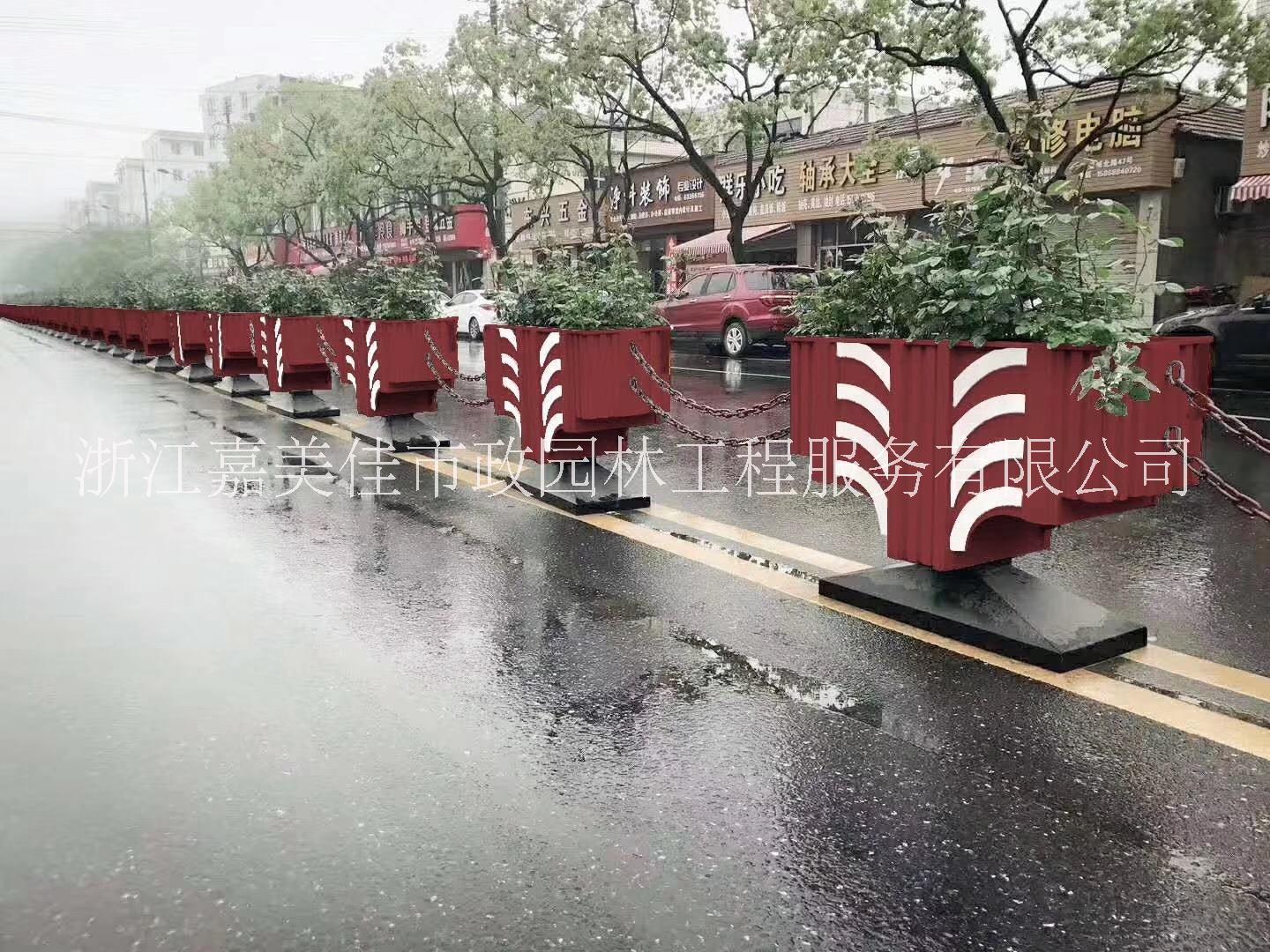 臉譜花箱  廠家定制新款PVC花箱  戶外道路人行道隔離  美化景觀花盆花槽  PVC臉譜花箱