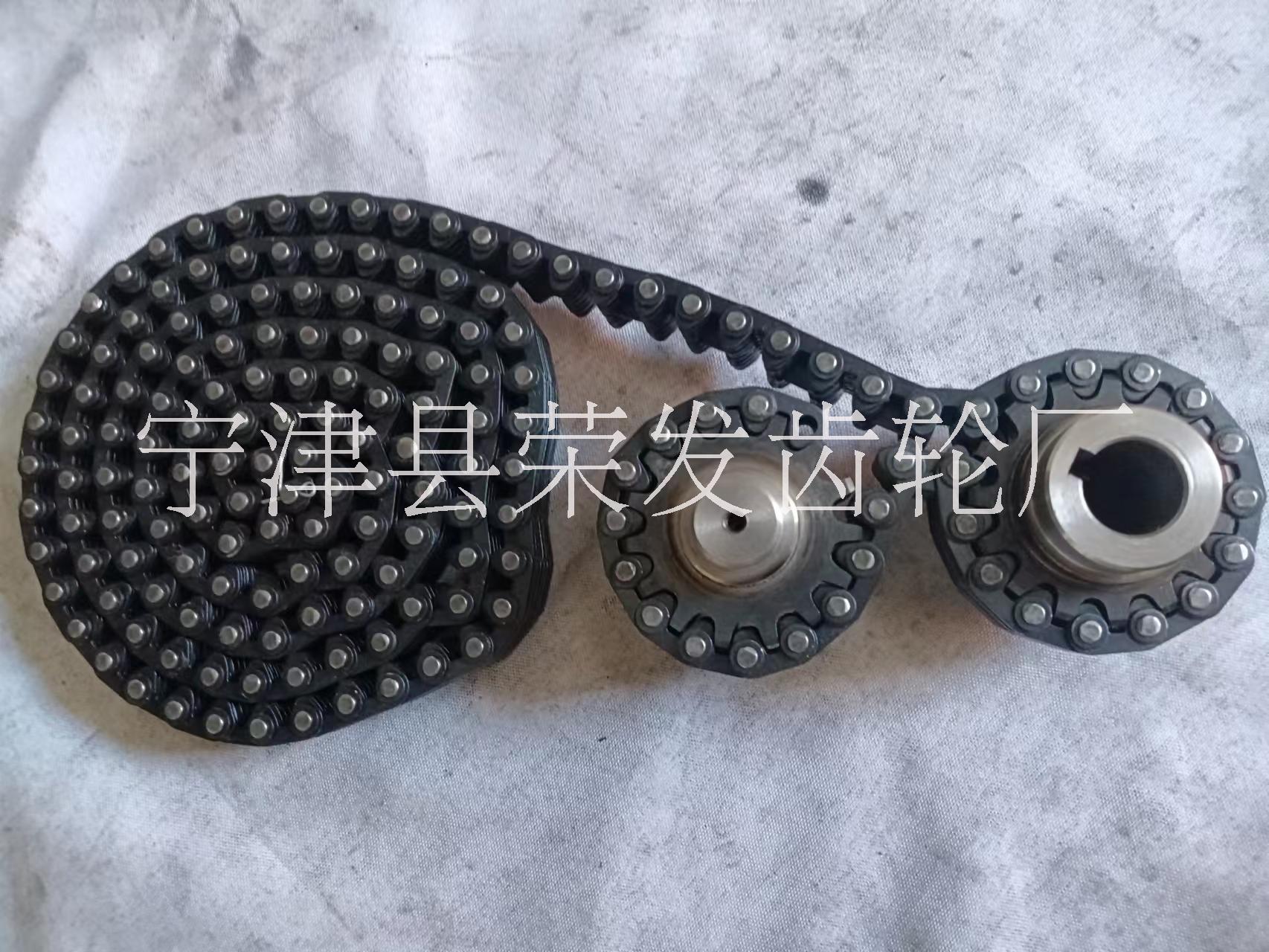 CL08 節(jié)距12.7mm 內(nèi)導(dǎo)15片無聲齒形鏈條及配套 齒形鏈輪