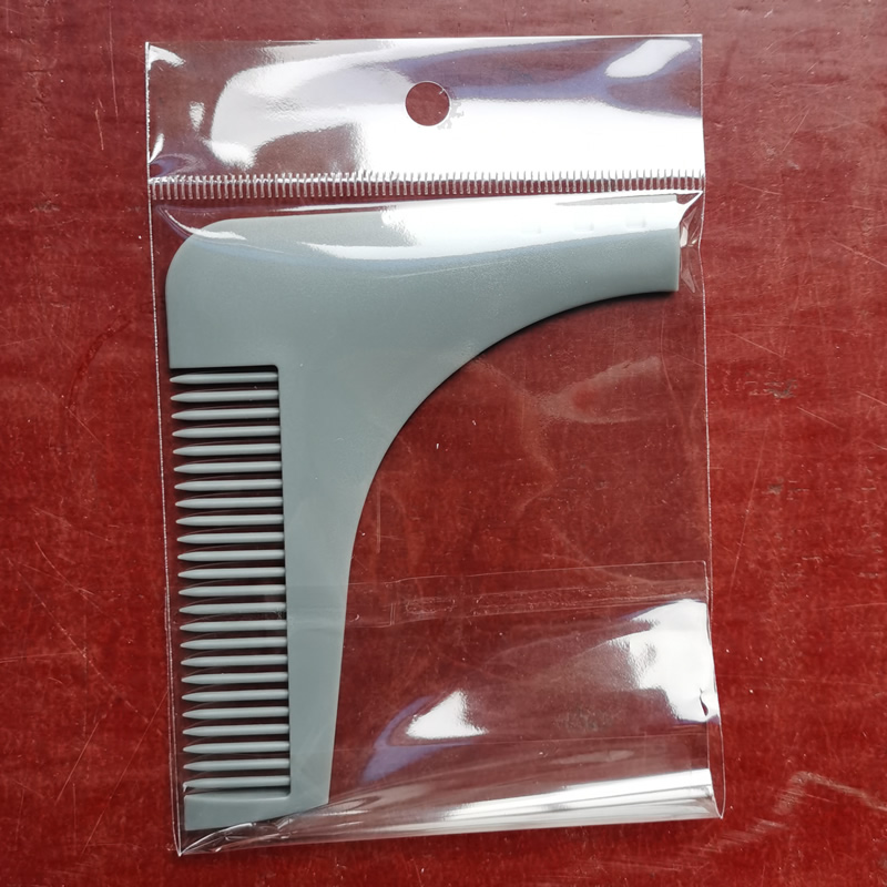 跨境電商 現(xiàn)貨1號胡子造型模板梳 直角梳 Beard Tool 促銷禮品