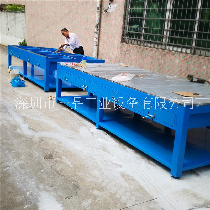 四工位鉗工臺(tái)維修裝配鋼板模具工作臺(tái)重型車(chē)間設(shè)備工作臺(tái)