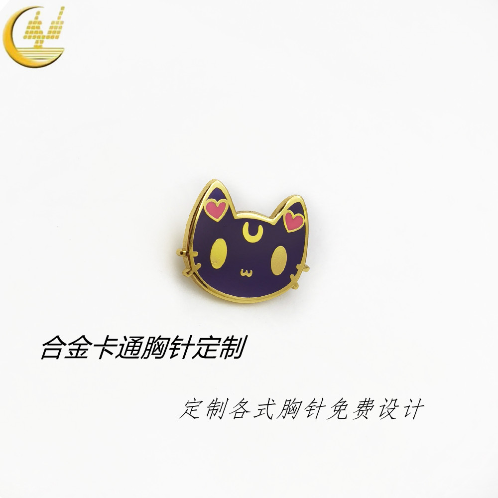 兔年生肖徽章定制金屬烤漆胸針制作十二生肖印刷徽章定做