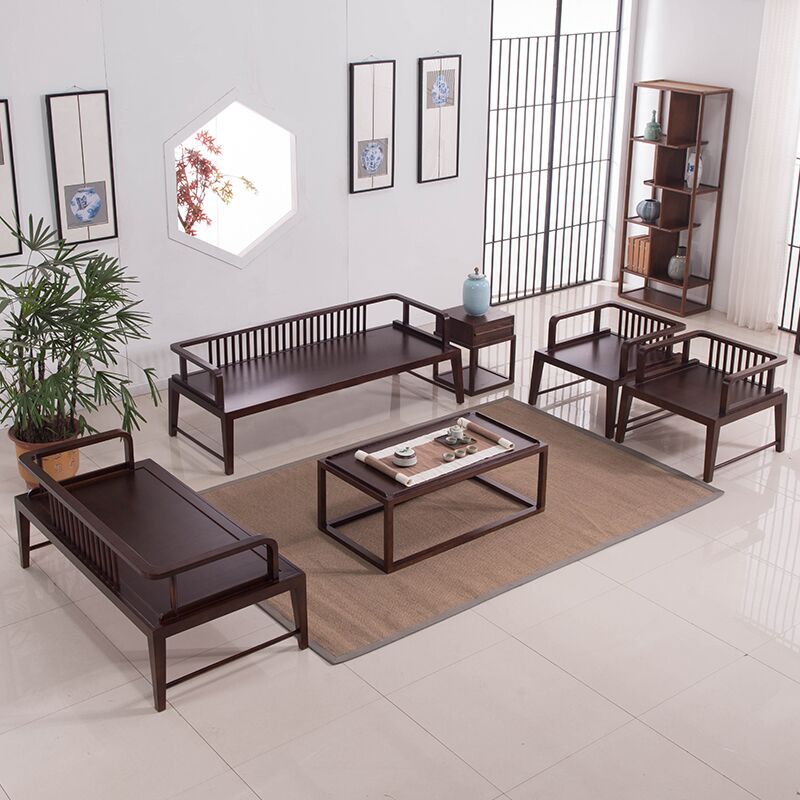 浙江金華黑胡桃木家具廠家，黑胡桃沙發(fā)-黑胡桃書桌-古月工藝