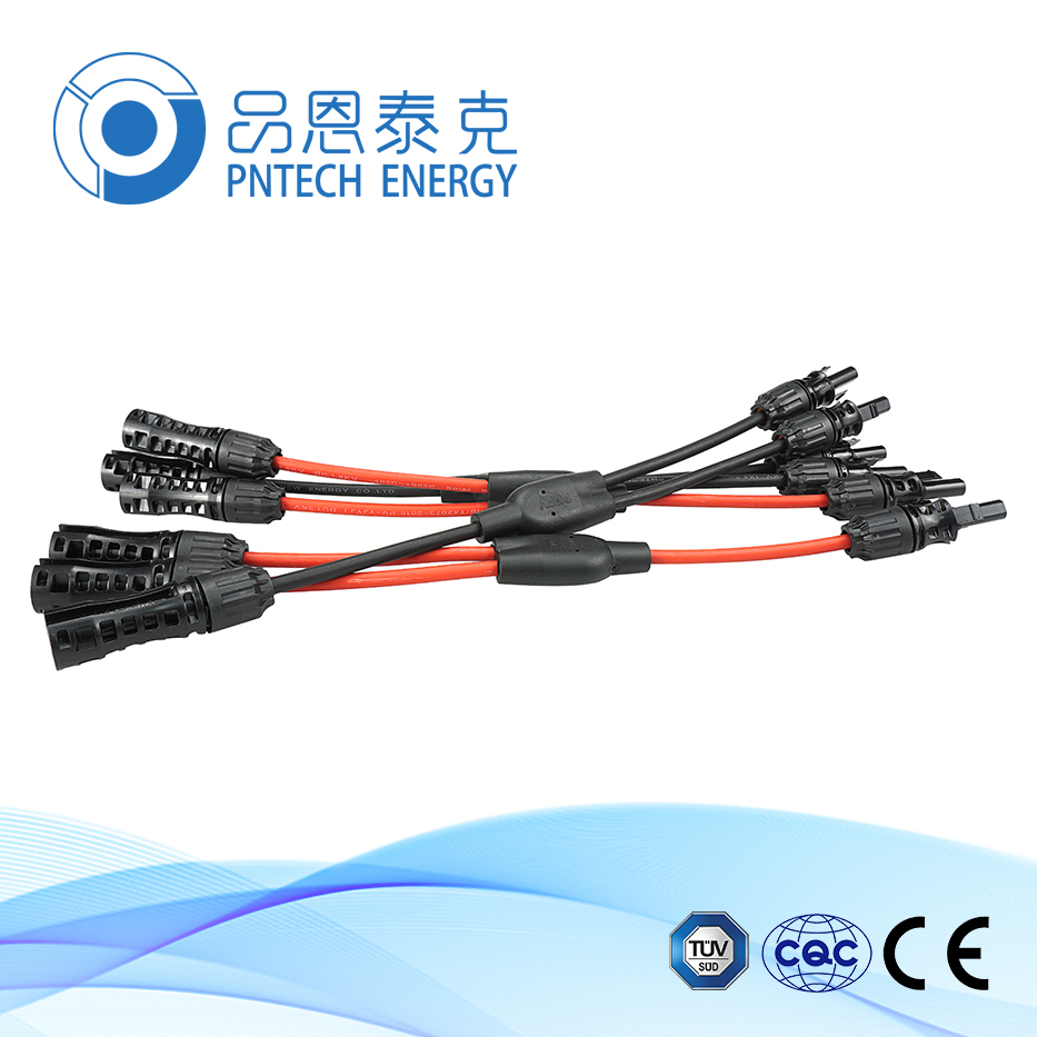 太陽能光伏連接器 Y型光伏連接器 二匯一Y型光伏連接器 品恩泰克
