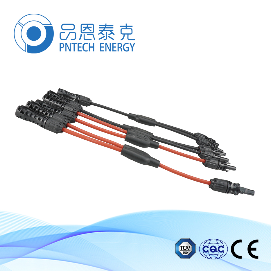 太陽能光伏連接器 Y型光伏連接器 二匯一Y型光伏連接器 品恩泰克