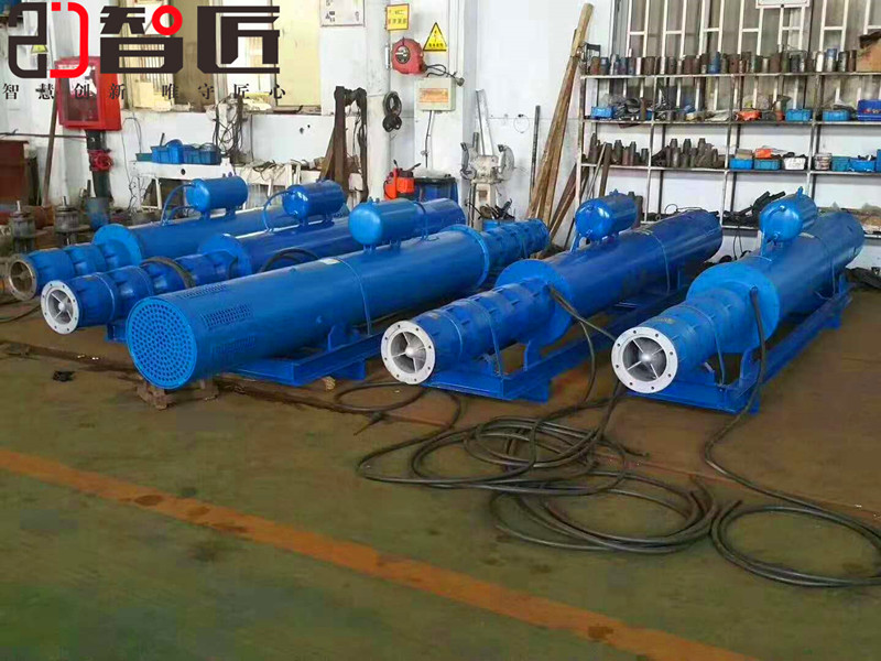 眉山智匠牌無堵塞大流量河道臥式潛水泵