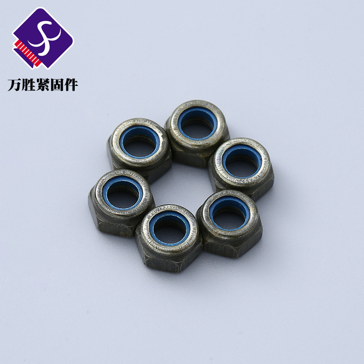 廠家定制軍綠M5防松螺母批發(fā)金屬緊固件規(guī)格齊全批量定做螺母