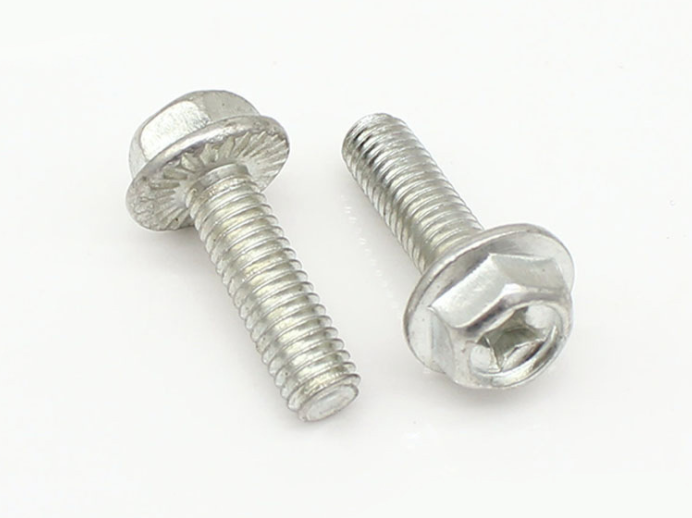 十字槽外六角帶介法蘭機(jī)絲