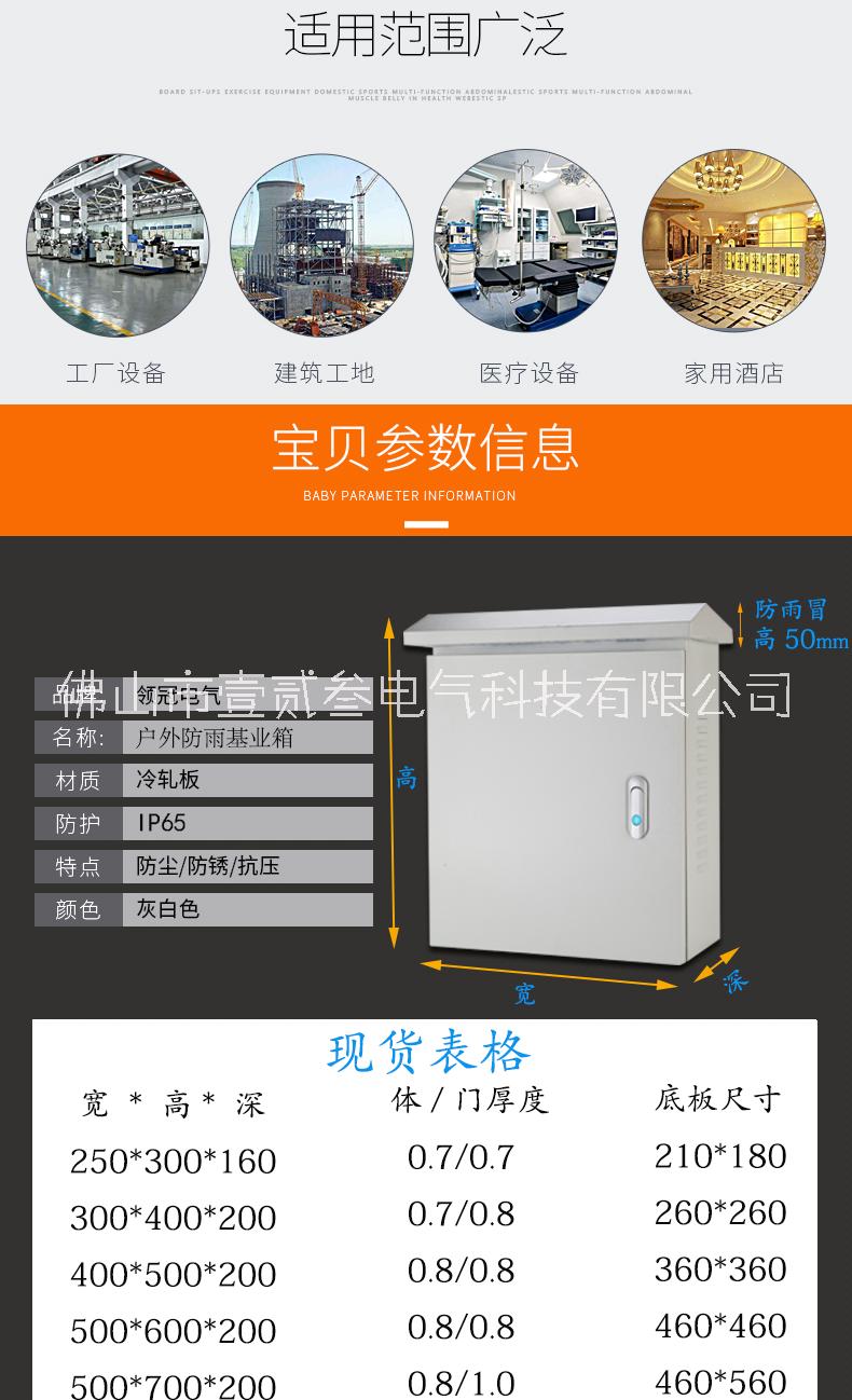 壹貳叁電氣成套低壓柜配電箱電表箱廠家