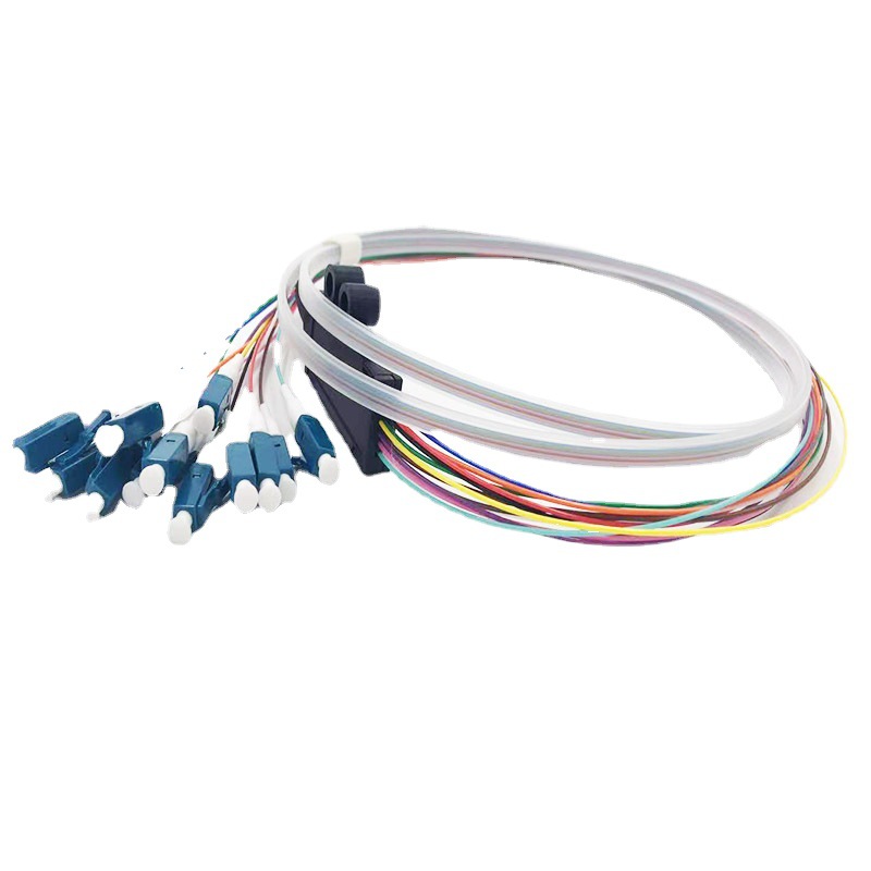 電信級LC束狀尾纖12芯lc單模尾纖lc帶狀尾纖小方頭光纖跳線 LC束尾纖