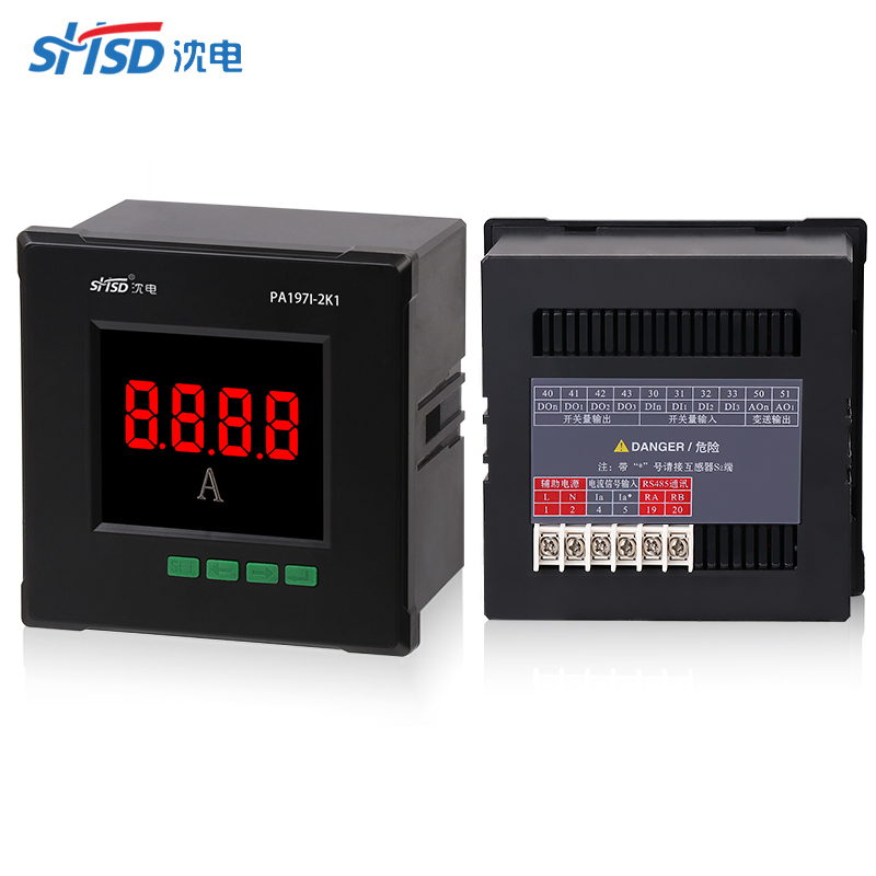 PA197I-2K1單相數(shù)字智能數(shù)顯電流表485