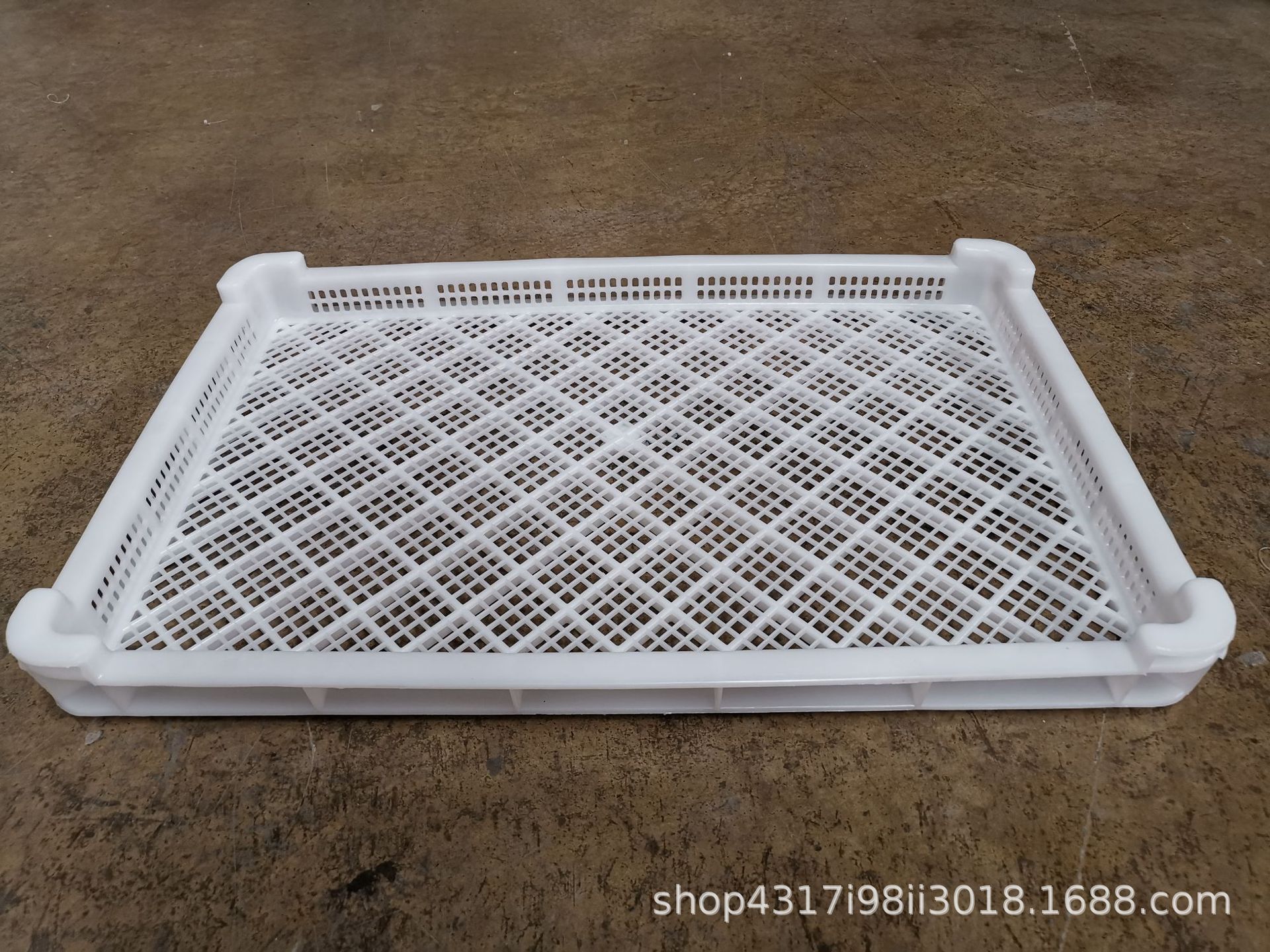全新料食品級塑料烘干盤單凍器網(wǎng)格冷凍晾曬盤塑料烤盤魚盤果脯盤