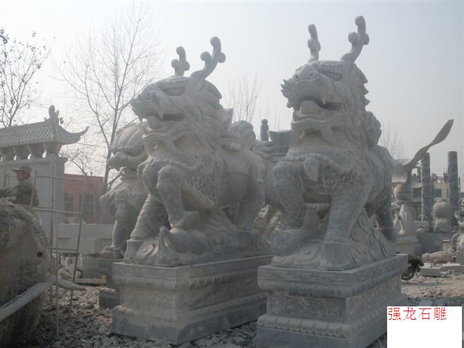 供應(yīng)麒麟、青石麒麟、石雕麒麟、麒麟加工
