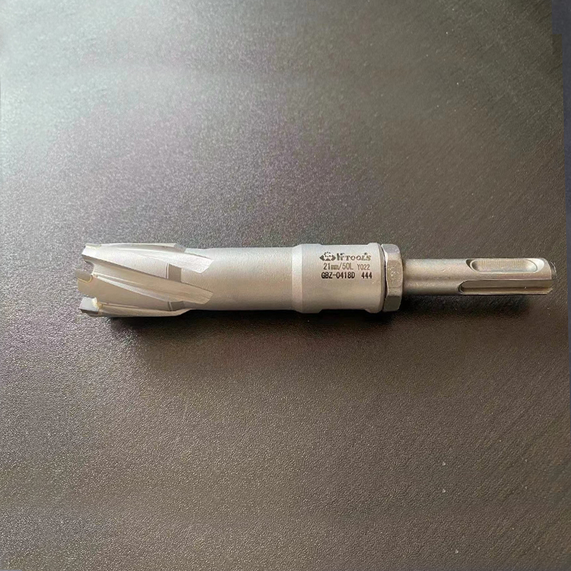 鐵塔電錘螺紋空心鉆頭高空電錘直裝17 21 25加長空心鉆頭 螺紋柄鋼板取芯鉆頭