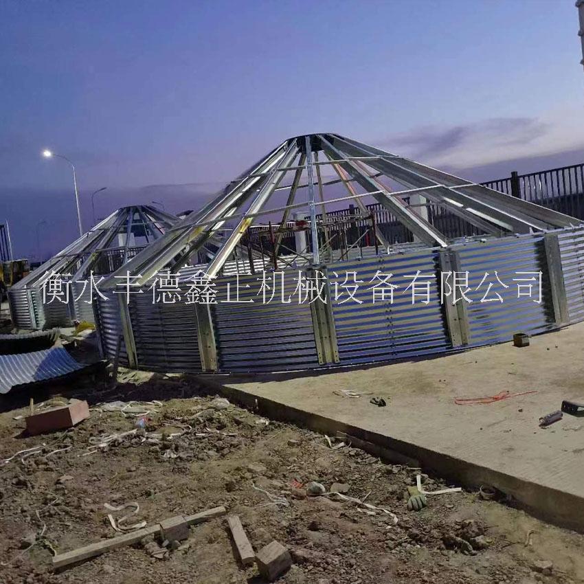 飼料鋼板倉 大型糧食鋼板倉公司 圣鑫鋼板倉生產(chǎn)鋼板倉靠譜