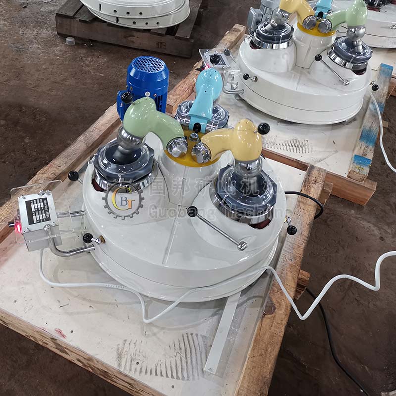 XPM-Φ120×3型三頭研磨機 實驗室三頭研磨機 瑪瑙研磨機 200目干法礦石研磨機【石城縣國邦礦山機械】
