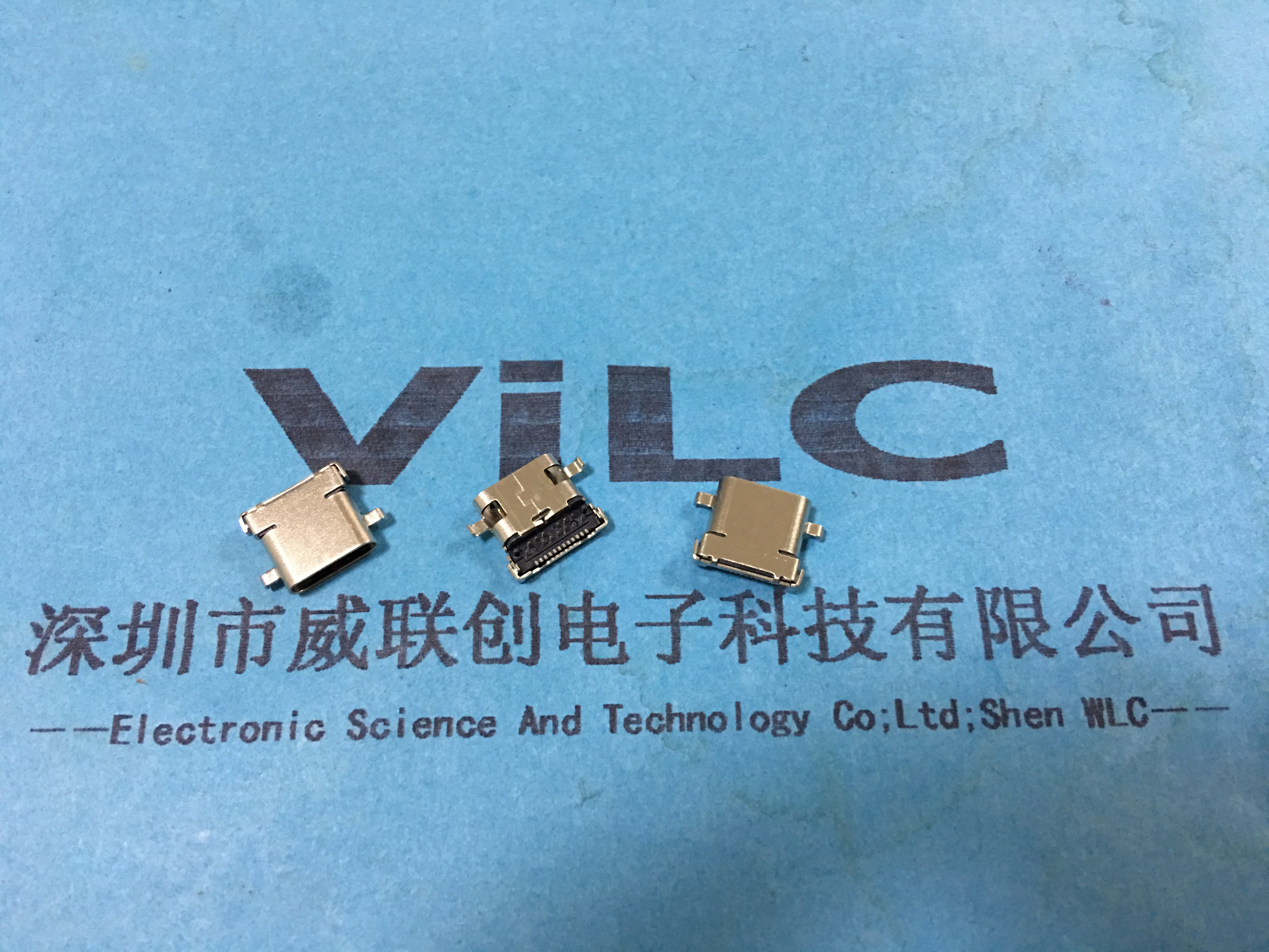 3.1USB Type-C母座 立式貼片公頭6腳DIP 帶柱 180度SMT10.5L9.1L