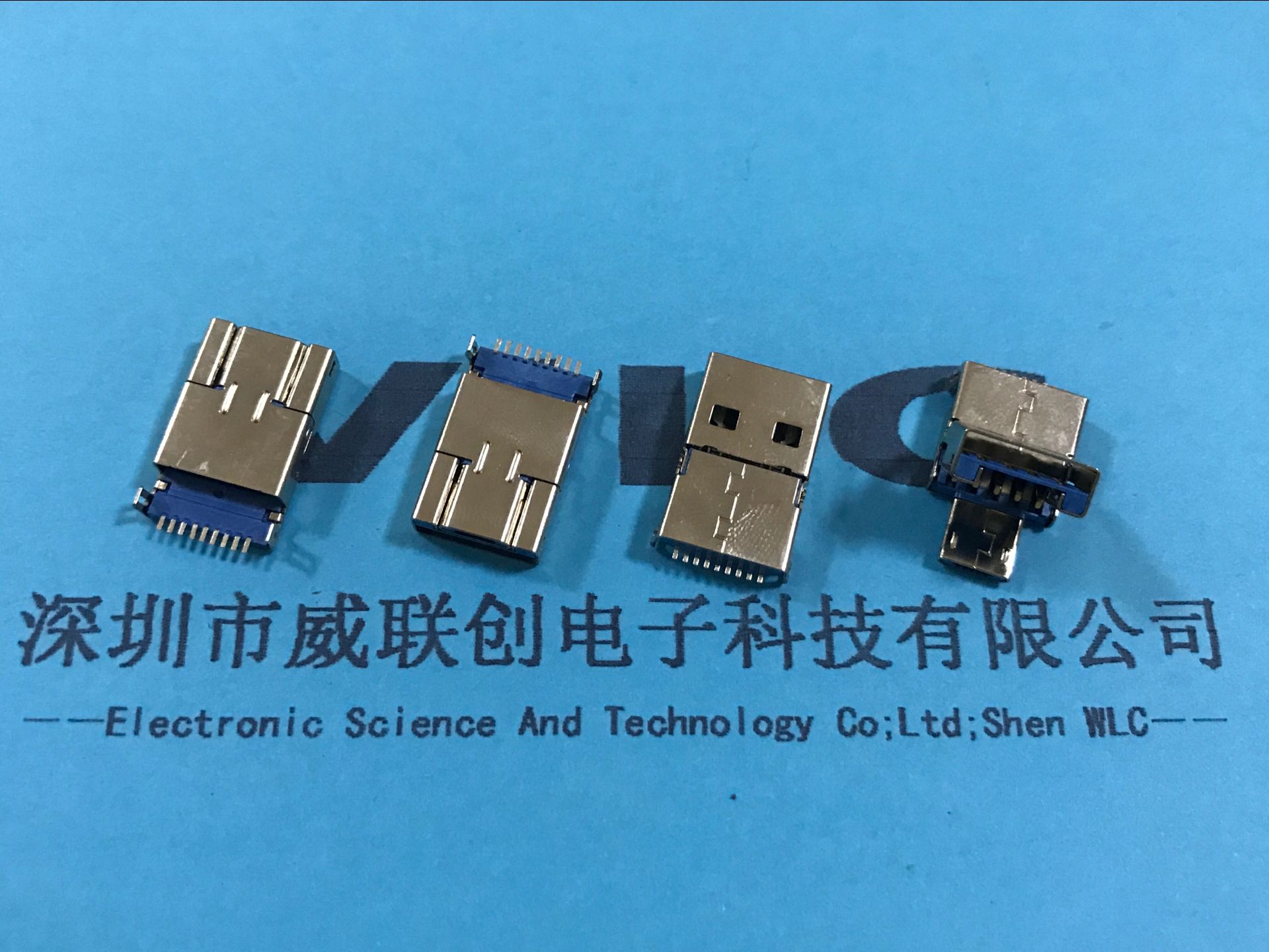Micro+AM USB 焊線式推拉OTG公頭 白色膠芯 抽屜式OTG連接器